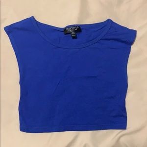 Topshop Cobalt Blue Crop Top US 2